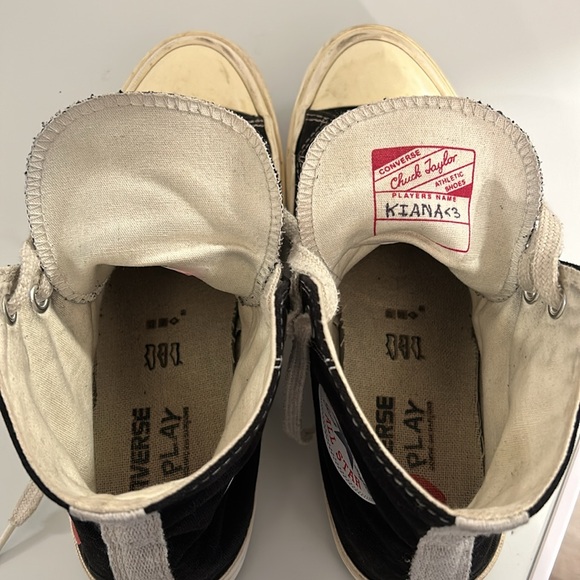 Comme des garçons Converse Chuck Taylor Black CDG - Picture 7 of 10